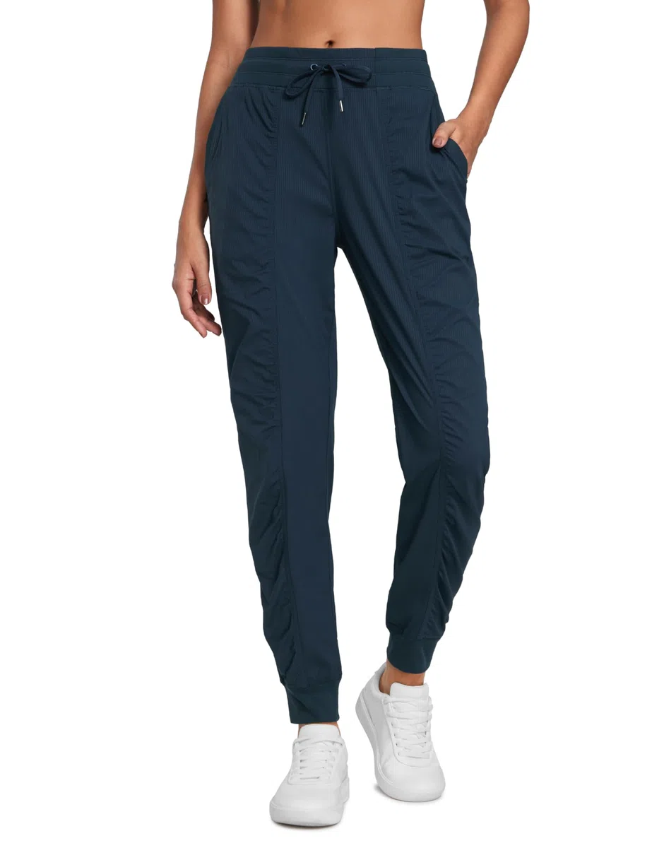 CRZ YOGA Pantaloni Atletici da Donna Morbidi Affusolati con Coulisse con Tasche - 72 cm