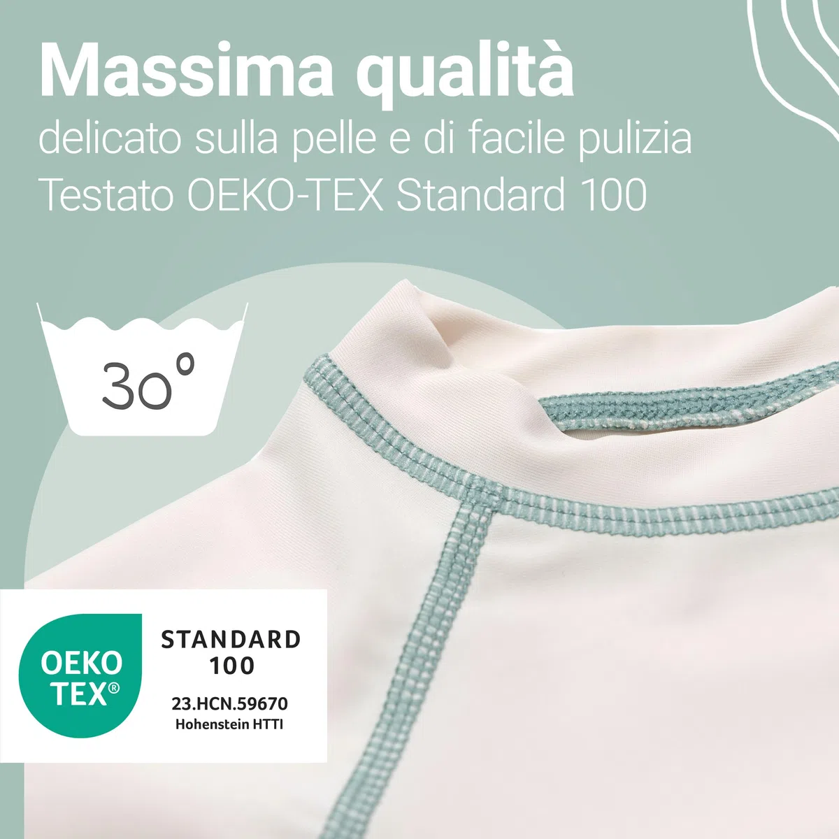 LaLoona Set Pantaloni Neonato e Maglia Mare con Protezione UV - Abbigliamento Neonato Costume Bagno con UPF 80+ - Asciugatura Rapida e Testato Oeko-Tex Standard 100