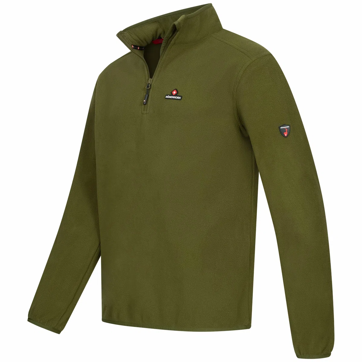 Höhenhorn Skyja Felpa in micropile da uomo, per autunno e inverno, con mezza zip
