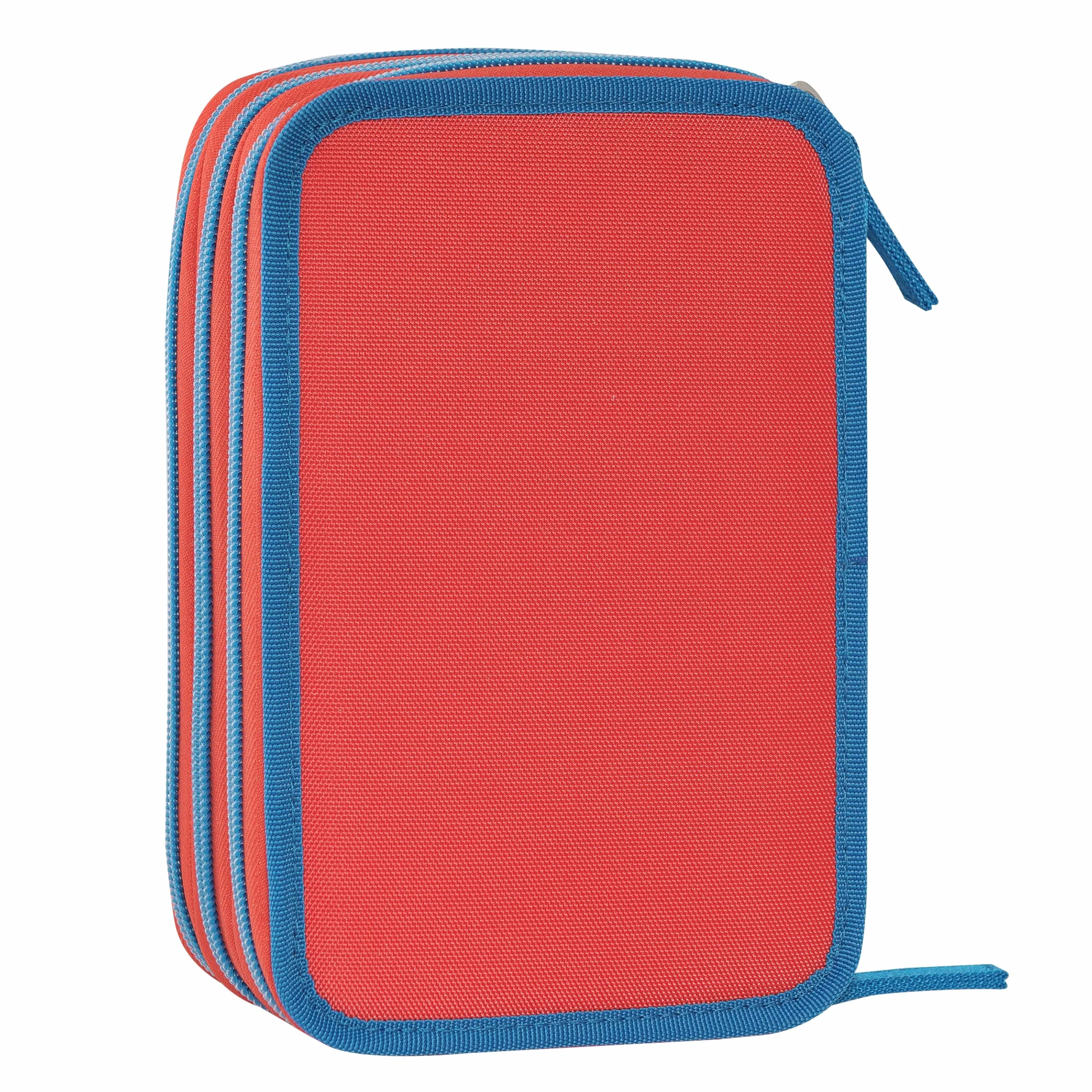 SUPER MARIO - Astuccio Scuola Ufficiale Super Mario, Astuccio 3 Scomparti Bambino e Bambina con Set Cancelleria, Penna Cancellabile Blu e Pratica Chiusura a Zip, 20x13Hx7 cm