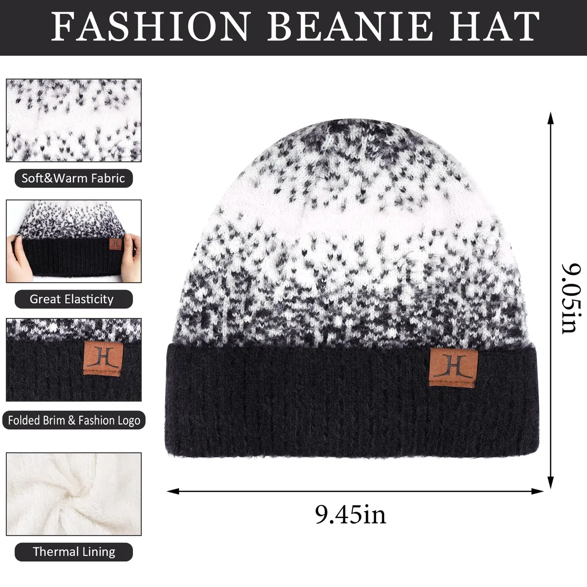 Bequemer Laden Donna Invernale Cappello Berretto Sciarpa e Guanti Touch Screen Set con Fodera in Pile Berretti in Maglia Guanti Scaldacollo