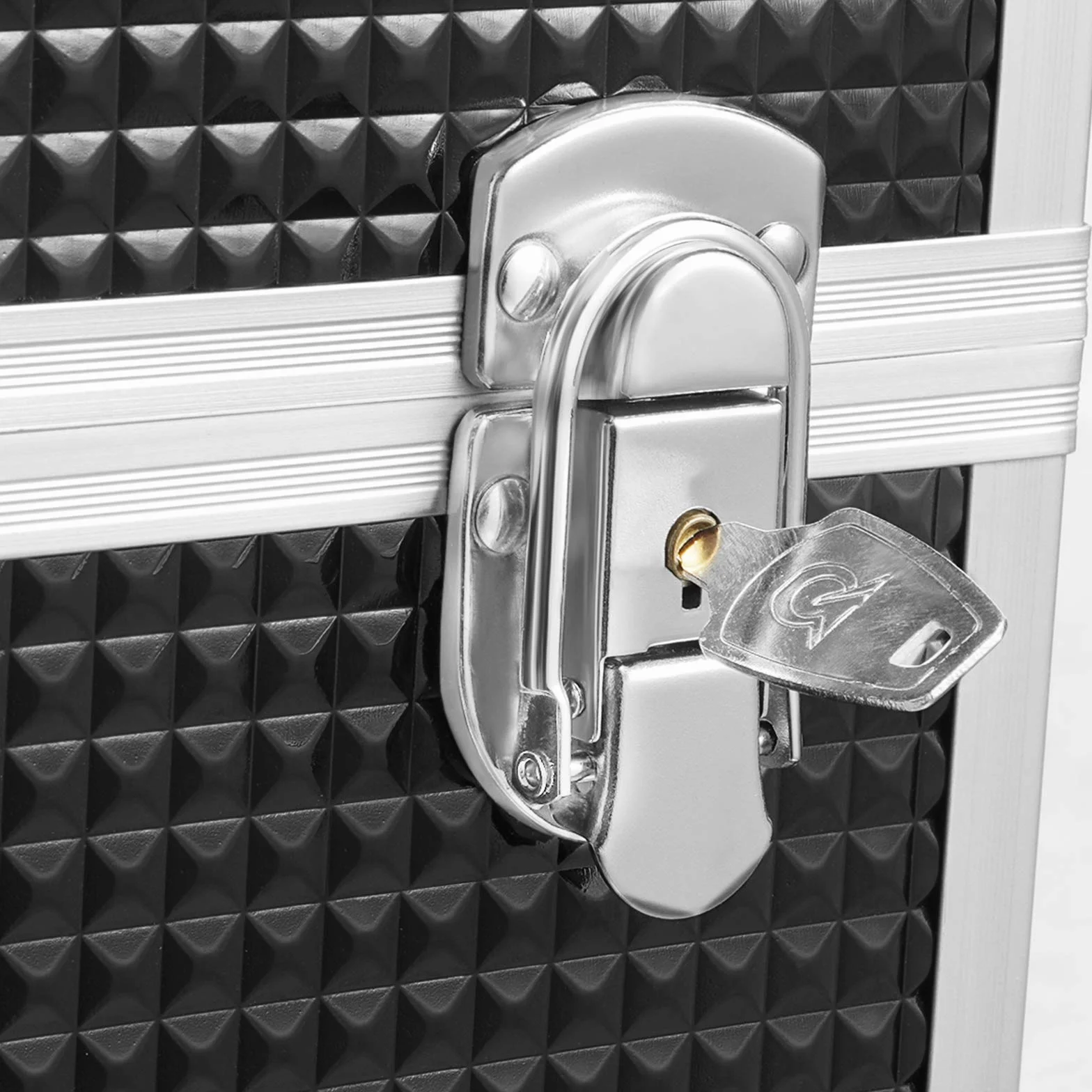 SONGMICS Valigetta per Cosmetici, Beauty Case Professionale, Cofanetto da Viaggio Porta Trucchi per Parrucchieri e Truccatori, con Vassoio Rimovibile e Serrature, Nero JBC328B01