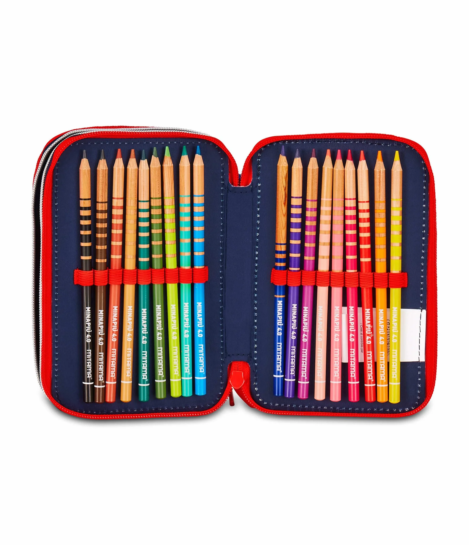 Seven Spiderman Astuccio Scuola 3 Zip, Blu, Portapenne Triplo Scomparto Completo Di Penne, Matite, Colori, Accessori Zaino, Scuole Elementari, Bambino