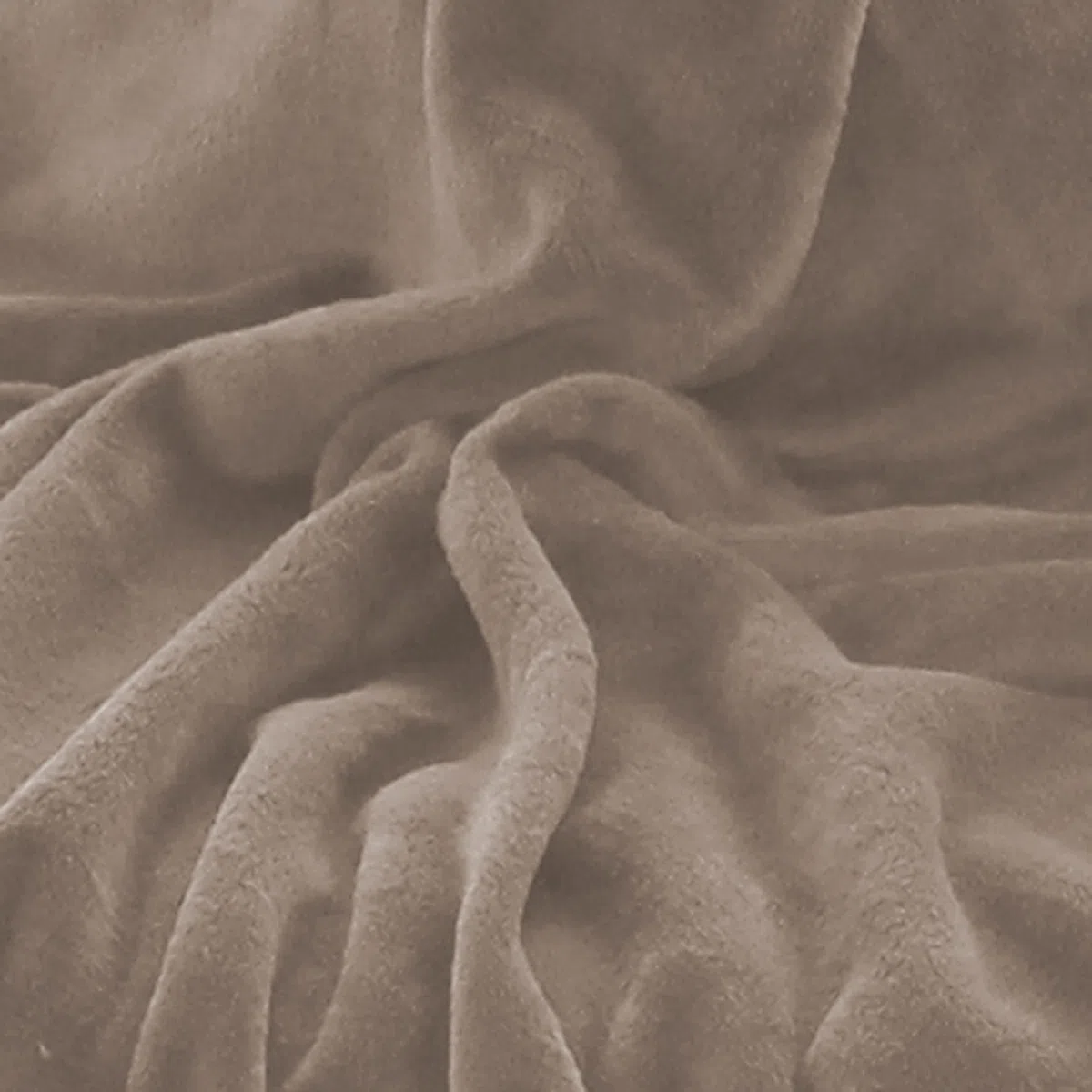 Brandsseller - Coperta per TV morbida con maniche a effetto cashmere, sacca copri piedi e 2 tasche, 150 x 180 cm, grigio tortora