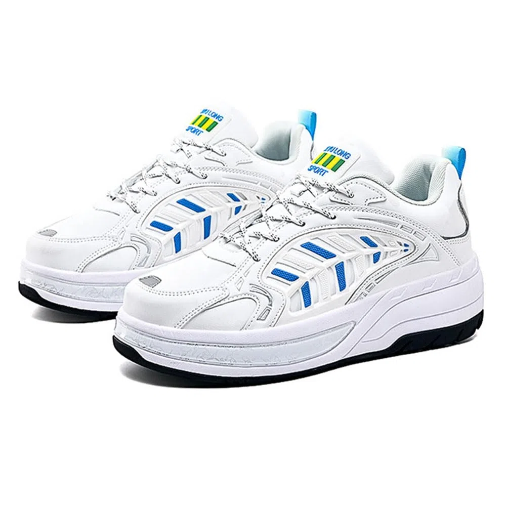 ENEN Scarpe con Rotelle Bambina, Sportive Scarpe da Skateboard, 4 Ruote Skateboard Sneakers Outdoor Multisport Scarpe da Ginnastica da Pattini per Ragazze e Ragazzi 30-42 EU