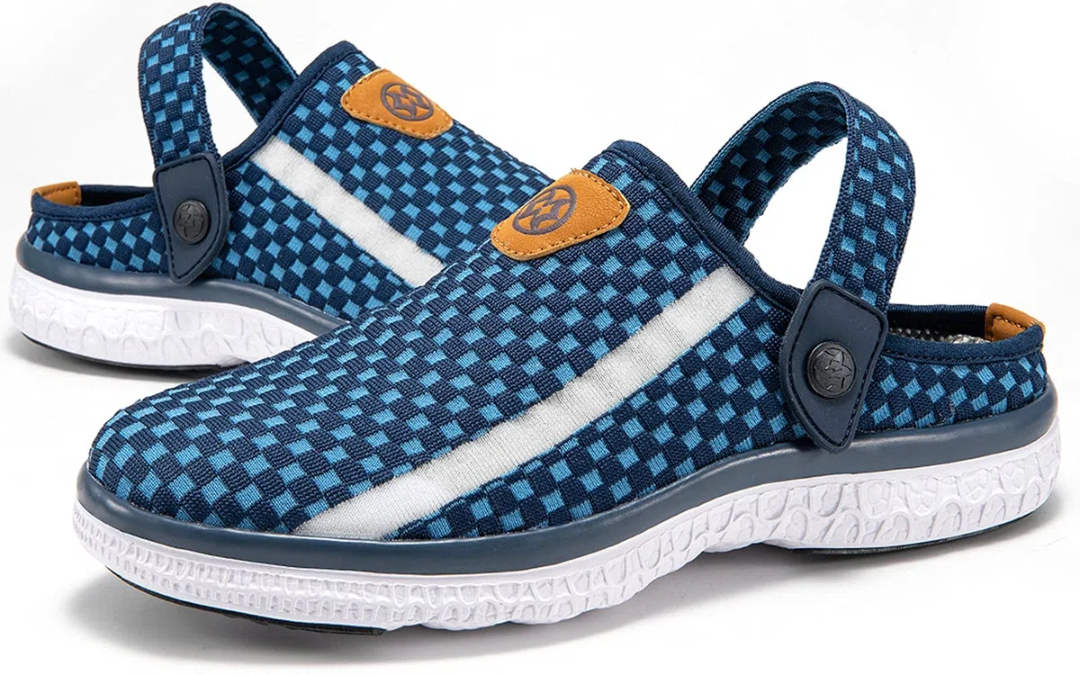 Zoccoli Sabot Uomo Donna Spiaggia Giardino Pantofole Maglia Traspirante Clogs Scarpe da Mare Estate Sandali Antiscivolo Piatto Ciabatte