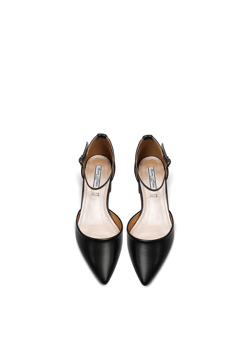 QUEEN HELENA Décolleté con Tacco Basso Scarpe Eleganti a Punta Chiusa Donna ZM9905