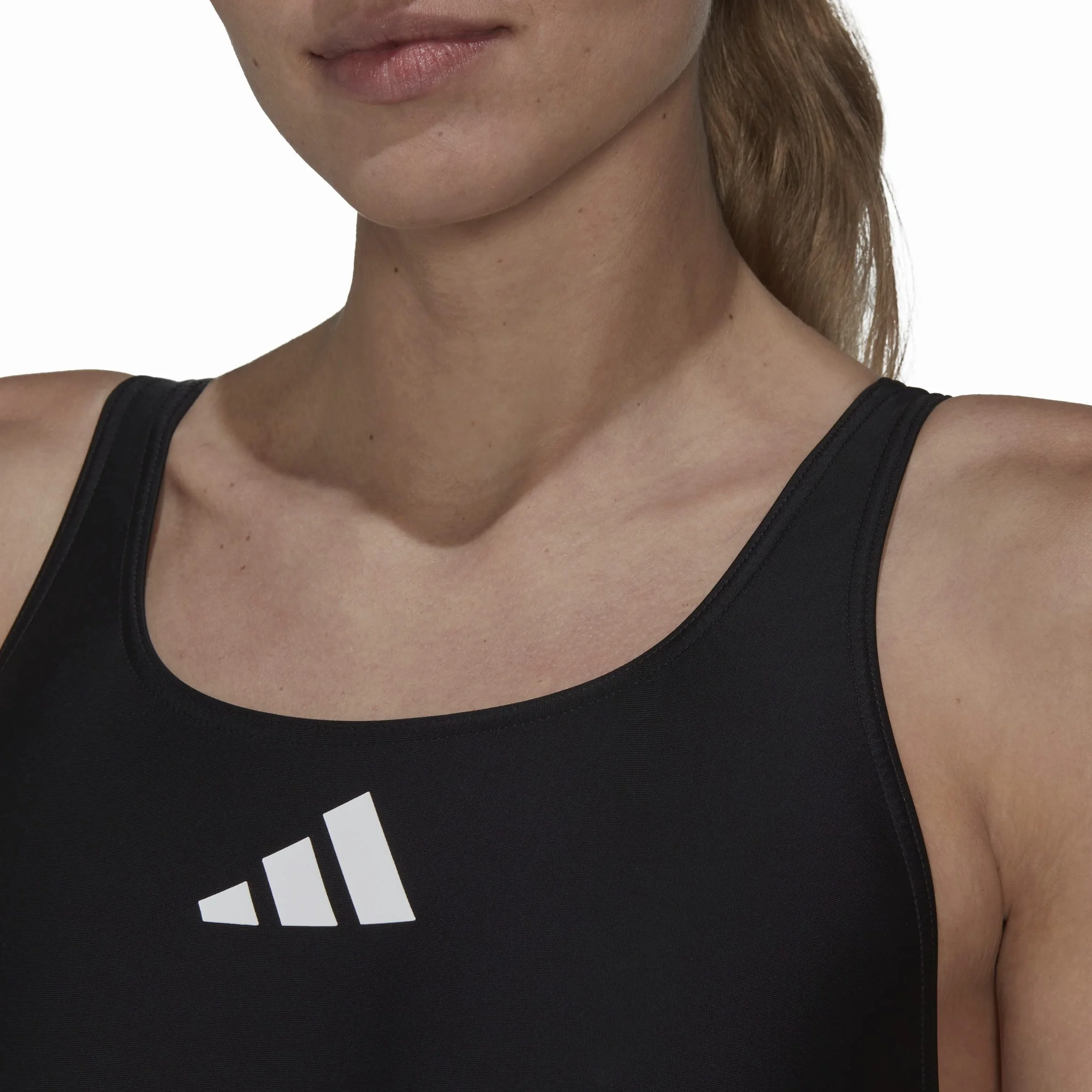 Adidas Donna 3 Bar Logo Swimsuit