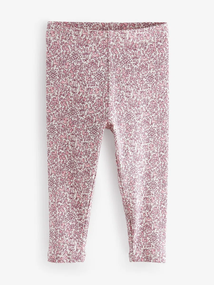NEXT Ragazza Confezione da 5 Leggings a Coste