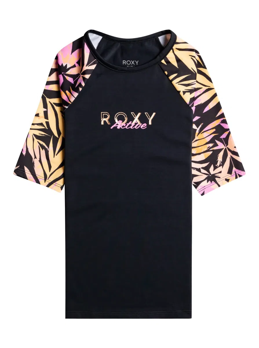 Roxy Active Joy SS Lycra Set di Rash Guard Bambine e Ragazze (Pacco da 1)