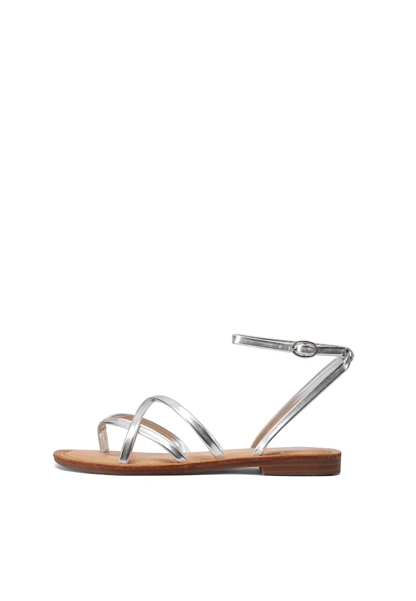 QUEEN HELENA Infradito Sandali alla Schiava Bassi a Fascia Incrociata Donna Y5010